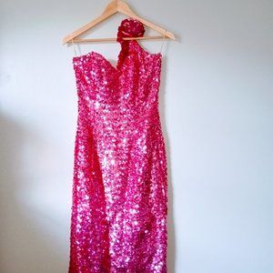 Lochridge Limited Vintage 1980s to early 1990s Barbie Pink Sleeveless Dress